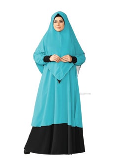 Buy Edna material is crepe in chiffon, crepe in chiffon, it consists of 4 pieces, a niqab, a veil, a ribbon, and an abaya. The size can be worn up to 90 kilos for women. in Egypt