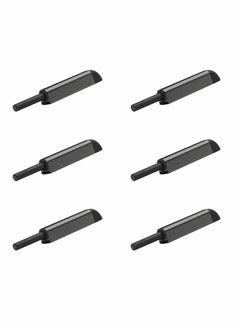 Buy Magnetic Touch Latch, Magnetic Door Catch Push to Open Latch Adjustable Magnetic Cabinet Closures Release Catches Damper for Cupboard Wardrobe (6Pcs Black) in Saudi Arabia