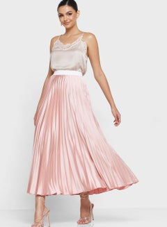 Buy Plisse High Waist Skirt in UAE