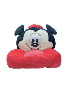 Buy Children's chair filled with cartoon characters sofa seat with velvet fabric and thread embroidery in Saudi Arabia