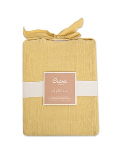 اشتري Crib Fitted Sheet - Ochre في الامارات