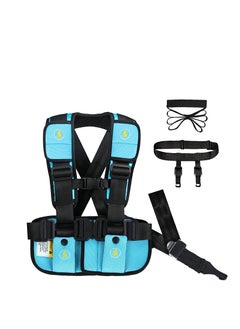 اشتري Kids Foldable Travel Harness Vest - Safe Airplane Travel Restraints for Babies, Lightweight & Comfortable Restraints System for Baby, Child Airplane Safety Travel Harness for Everyday Use في الامارات