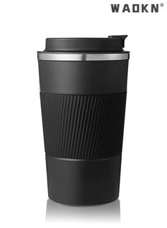 اشتري 380ml Double Stainless Steel 304 Coffee Thermos Mug with Non-slip Case Car Vacuum Flask Travel Insulated Bottle في الامارات