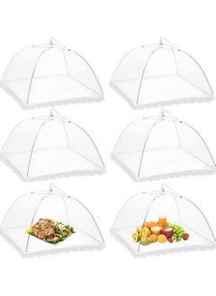 اشتري Pop-Up Mesh Food Cover, Screen Covers Umbrella Tent, Reusable and Collapsible Cover Net Keep Out Outdoor Flies, Bugs, Mosquitos, Picnics, BBQ Nets في الامارات