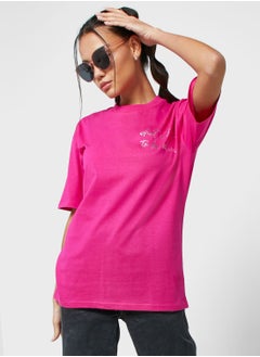 Buy Oversized Tee With Drop Shoulder in UAE