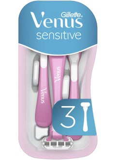 Buy Gillette Venus Sensitive Disposable Razors, 3 count in Egypt