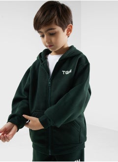 Buy Kids Lounge Regular Zip Hoodie in UAE