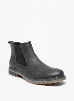 اشتري Men Solid Slip-On Chelsea Boots في السعودية