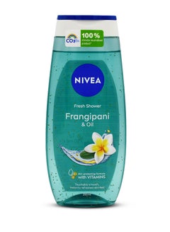 Buy NIVEA Shower Gel Body Wash, Frangipani & Oil Caring Oil Pearls Frangipani Scent, 250ml in Saudi Arabia