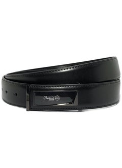 اشتري Classic Milano Men’s Leather Belt for men Fashion Belt Ratchet Dress Belts for men with Profile Plate Buckle for Mens Belt Enclosed in an Elegant Gift Box (Black) by Milano Leather في الامارات