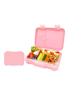 Buy Bento Kids Lunch Box - Insulated Leakproof BPA Free with 6 Compartments, Cute Durable Portable for School, Reusable and Eco-Friendly - Pink in UAE