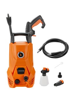 Buy High-Pressure Washer 82Bar - 1200W - Durable Electric Power Cleaner with BS Plug, 3m Hose, Soap Dispenser, and Long Handle - Compact Washer for Home Car Patio Outdoor and Industrial Cleaning in Saudi Arabia