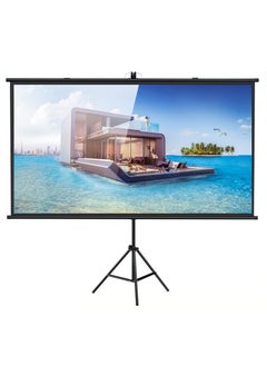 اشتري CRONY 150”projector screen with stand Portable Foldable Projection Movie Screen Fabric في الامارات