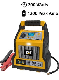 Buy 1200 Peak Amp Professional Power Station With Jump Starter And Compressor CJ1000DXT UK/ Provide to charge & power phones, tablets, laptops & more With the USB port. in UAE