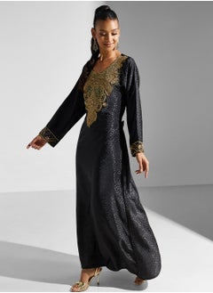 اشتري Embellished Embroidered Jalabiya في الامارات