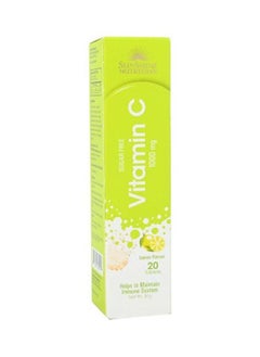 Buy SUNSHINE N VITAMIN C 1000MG EFFERVESCENT LEMON TABS 20S in UAE