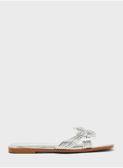 Buy Knotted Strap Flat Sandals in UAE