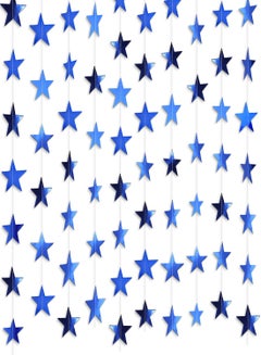 Buy Star Paper Garland 8Pcs 4m Long Banner Backdrop Party Decorations Reflective Star Paper Garland Sparkling Star Bunting Banner Decorations for Wedding Birthday Party Holiday Banner Backdrop in UAE