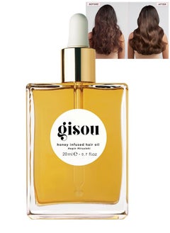 اشتري Honey Infused Hair Oil, Negin Mirsalehi, 20ml 0.7fl.oz, Enriched Delicate Hair Oil في السعودية