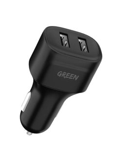 Buy Dual Port Car Charger adapter 12W Multi Device Charging in UAE