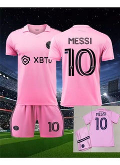 اشتري 23-24 Miami Away Shirt, #10 Messi International Major League Soccer Jersey, Jersey and Shorts Set في الامارات