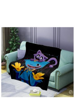 اشتري poppy playtime smiling crittersFlannel Throw Blanket  Super Soft Lightweight Air Conditioner Blanket Cooling Summer Blanket Towel Blanket For Couch في السعودية