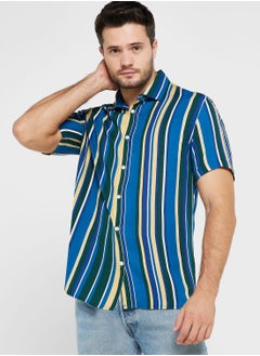 Buy Striped Regular Fit Shirt in UAE