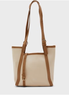 Buy Two Tone Tote Handbag in UAE