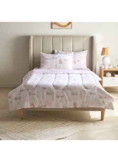 Buy Princess Never Stop Dreaming 2-Pieces Twin Comforter Set 160 x 220 cm in UAE