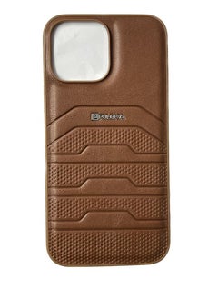 Buy Leather Case Back Cover for Apple iPhone 12 Pro Max - Brown in UAE