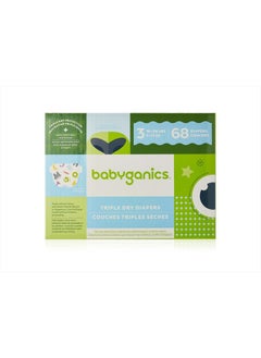 Buy Diapers, Size 3, 68 ct, Babyganics Ultra Absorbent Diapers in UAE