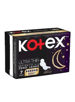 اشتري Kotex ULtra Night Time With Wings 7 Pads في السعودية