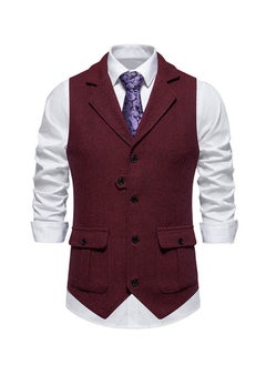 Buy New Retro Lapel Suit Vest in Saudi Arabia