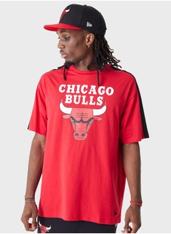 Buy Chicago Bulls Color Block Oversized T-Shirt in UAE