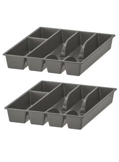 Buy Plastic Cutlery tray 31x26cm Pack of 2 Pieces in UAE