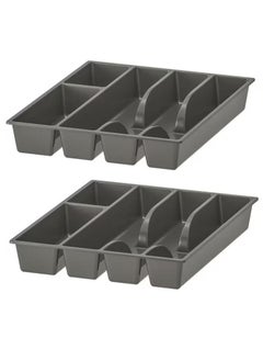 Buy Plastic Cutlery tray 31x26cm Pack of 2 Pieces in UAE