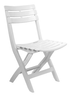 اشتري Esqube Adults Folding Chair Patio Lawn Garden Outdoor Chair White Color في الامارات