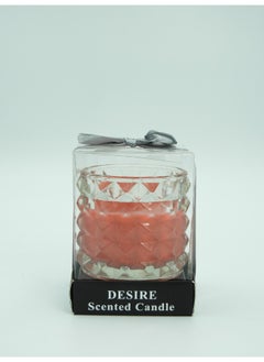 Buy Wrapped Gift Strawberry Scented Jar Candle with Pleasant Odor for Gift Birthday Red 8x10x7cm in UAE