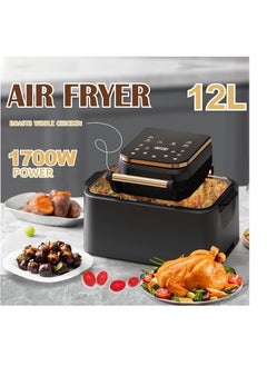 اشتري Smart Air Fryer - 12L Large Capacity - Automatic Electric Fryer - Screen Touch Control Panel - Intelligent Temperature Control - Oil-free Baking - Home Oven - 1700W في الامارات