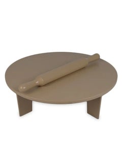 Buy Non-stick plastic dough rolling board and tool, 34 cm in Saudi Arabia