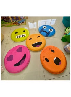 Buy Seat Mat -Emotions 2 PRINT 910 Set of 5PCS Thickness :1.5cm Dia:40cm in UAE