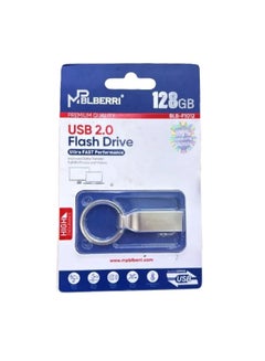 Buy 128GB USB 2.0 Flash Drive Silver Color in UAE