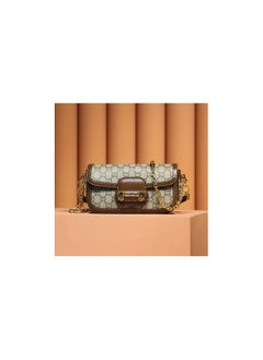 Buy GUCCI Gucci Cool double G women's bag original leather 1955 horse buckle series clamshell bag chain bag one shoulder oblique in Saudi Arabia