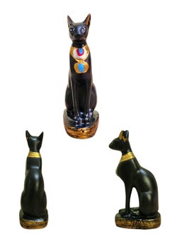 Buy Statue in the form of a Pharaonic cat, 9 cm - black in Egypt