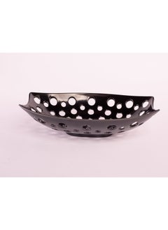 Buy Bright Designs Melamine Fruit Basket 
Set of 1 (L 33cm W 22cm H 9cm) Black in Egypt