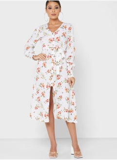 Buy Wrap Printed Dress in Saudi Arabia