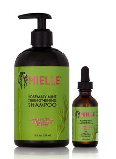 Buy Rosemary Mint Strengthening Shampoo Plus Scalp & Hair Strengthening Oil Set in UAE