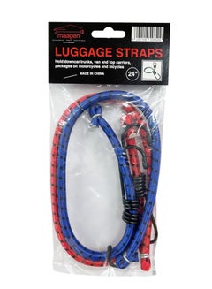 Buy Maagen Elastic Bungee Cord Car Luggage Strap with Hooks, 2 pcs, 24" in UAE