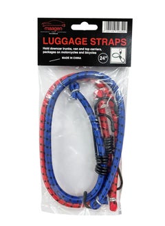 Buy Maagen Elastic Bungee Cord Car Luggage Strap with Hooks, 2 pcs, 24" in UAE