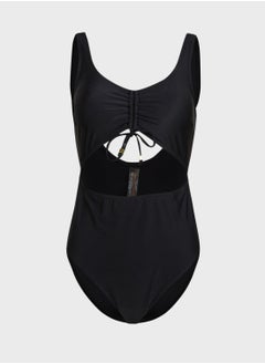 Buy Ruched Cut Out Swimsuit in Saudi Arabia